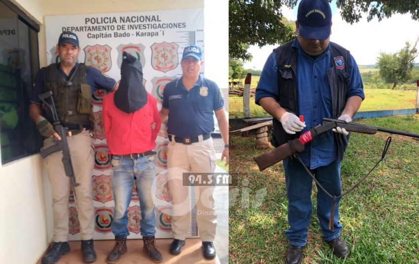 Detienen a supuesto autor de homicidio en Capitán Bado.