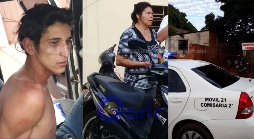 Luego de una persecución detienen a un motochorro en Pedro Juan