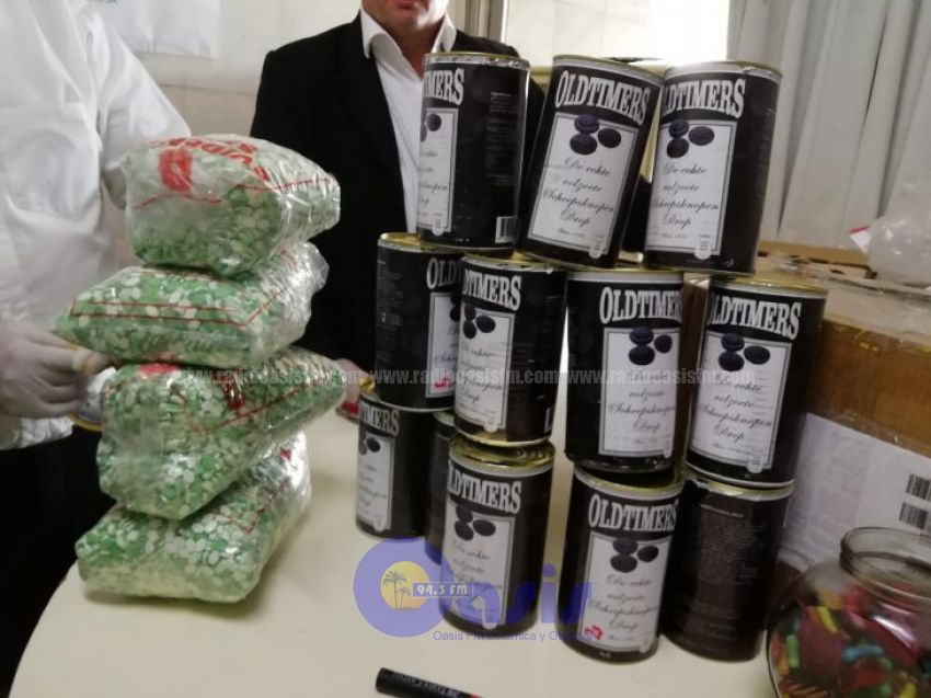 Senad incauta éxtasis y cocaína en golosinas y artículos de librería
