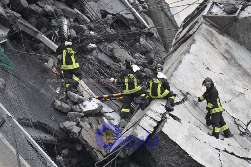 Derrumbe de un viaducto deja decena de muertos en Italia