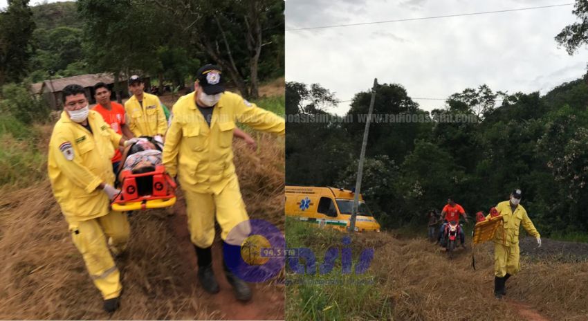 Bomberos ayudaron en parto de una joven indígena en zona de Pedro Juan