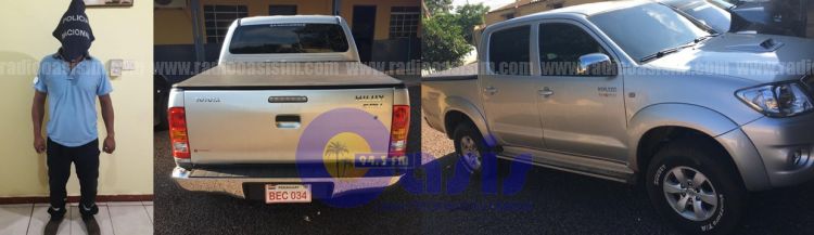 Detienen a Boliviano con camioneta de dudosa procedencia en Pedro Juan
