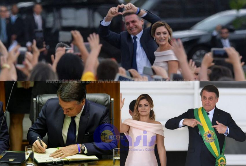 Bolsonaro jura como nuevo presidente de Brasil