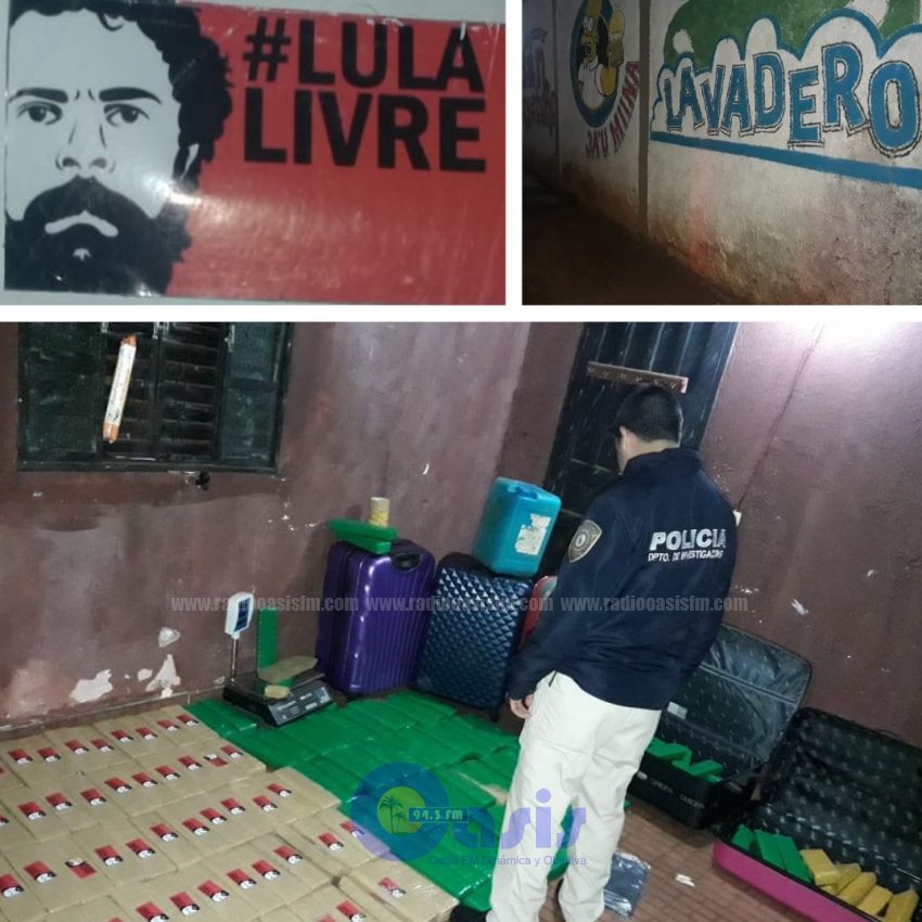 En allanamiento en un lavadero incautan marihuana  en Pedro Juan