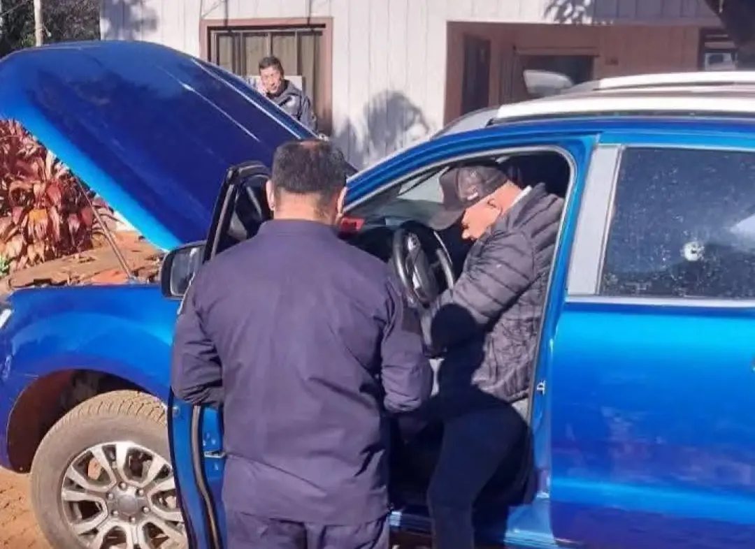 Intendente de ex Puente Kyjhá sobrevive a atentado con cuatro disparos