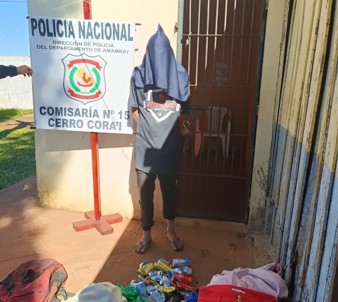 Intento de hurto en iglesia: aprehenden a joven brasileño en Cerro Cora’i
