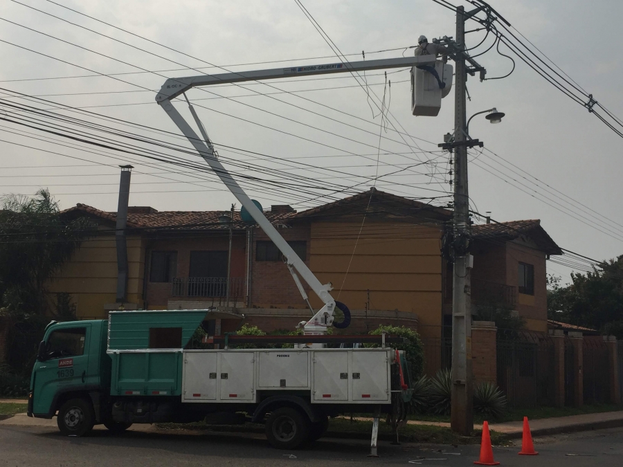 ANDE comunicó la interrupción de energía eléctrica en el Bo. Ma. Victoria