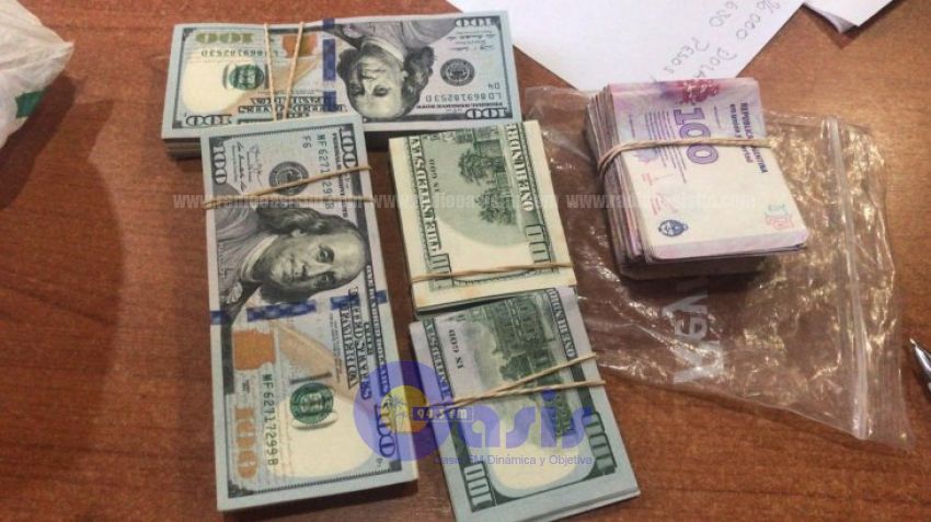 Detienen a argentinos que transportaban USD 20.000 en una maleta