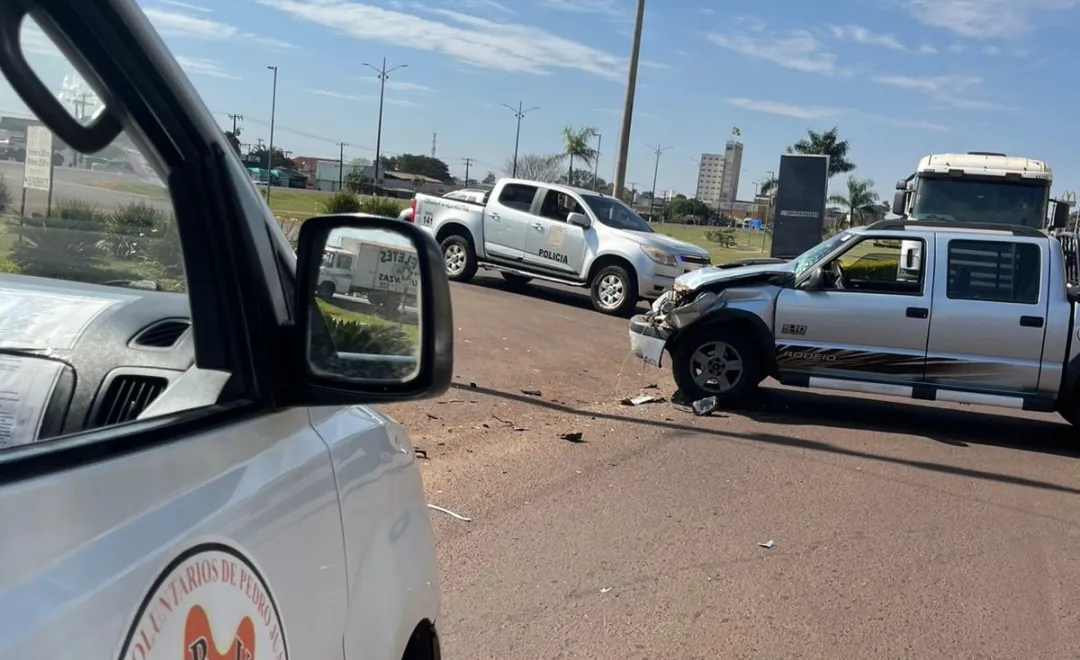 Violento choque con vuelco sobre la línea internacional deja un herido leve