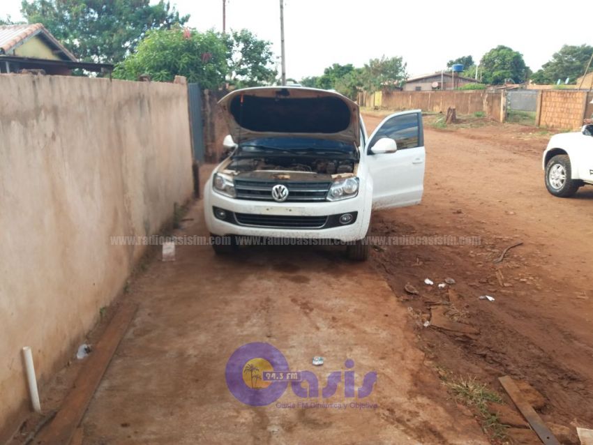 Policía Nacional recupera camioneta robada en Ponta Pora