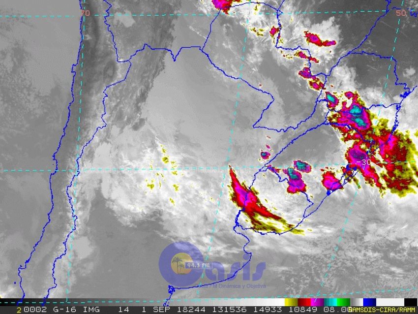 Alertan sobre tormentas para el Norte