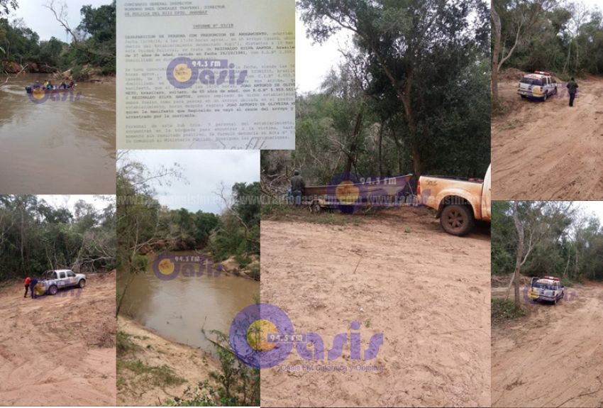 Buscan a persona que habría caído a un arroyo