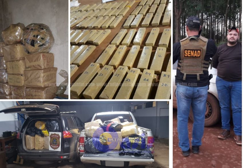 Trabajo conjunto entre Senad de PJC y Policía Federal , deriva a la incautación de marihuana en Ponta PorÍ£