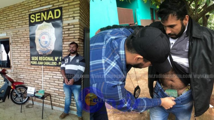 Senad incauta casi 1 kilo de cocaína en Pedro Juan