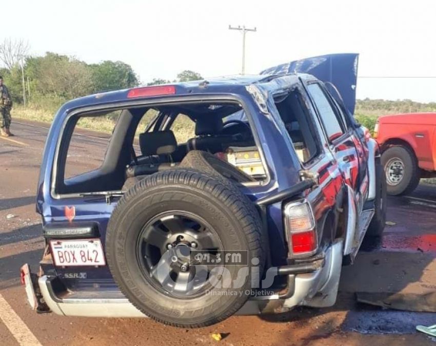 Dos menores fallecieron tras vuelco de vehículo en Cápitan Bado