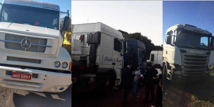 Policía Nacional incautó en Pedro Juan dos camiones robado en Brasil