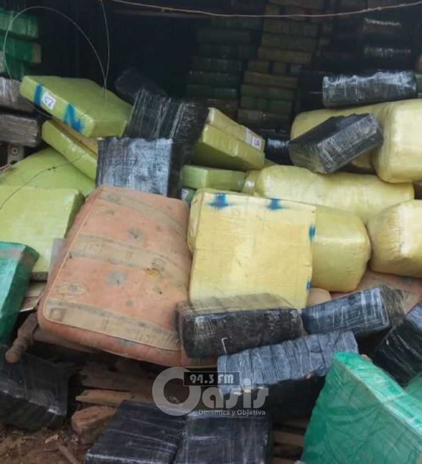 Incautan alrededor de 20.000 kilos de supuesta marihuana en San Pedro