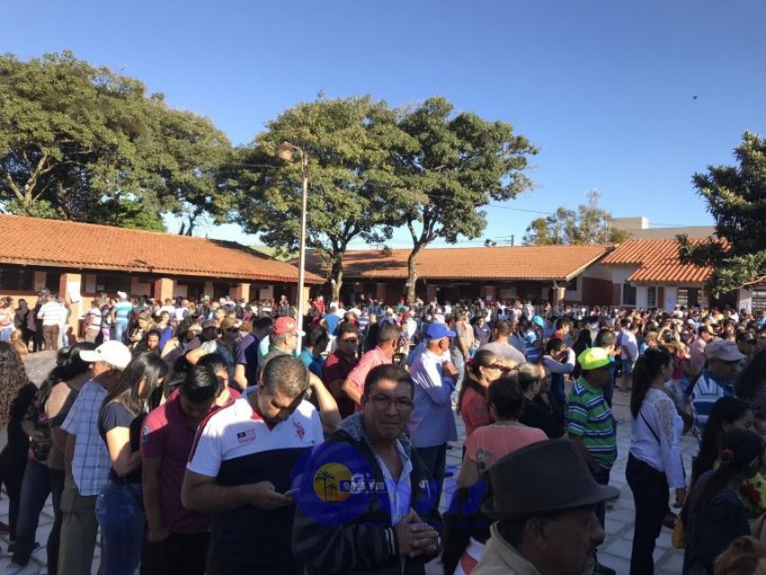 Masiva concurrencia de electores en Pedro Juan
