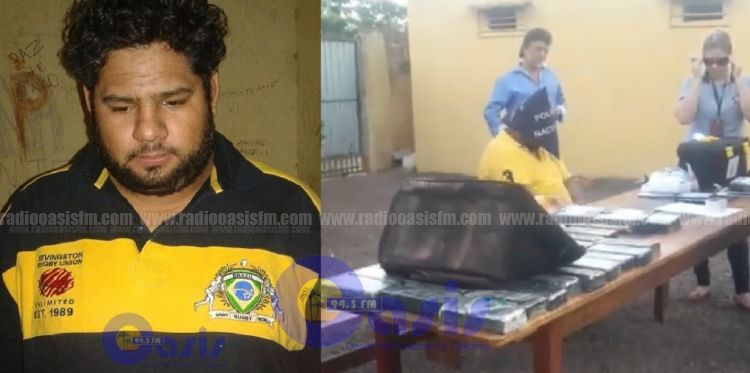 Policía detiene a un hombre con cocaína en Pedro Juan