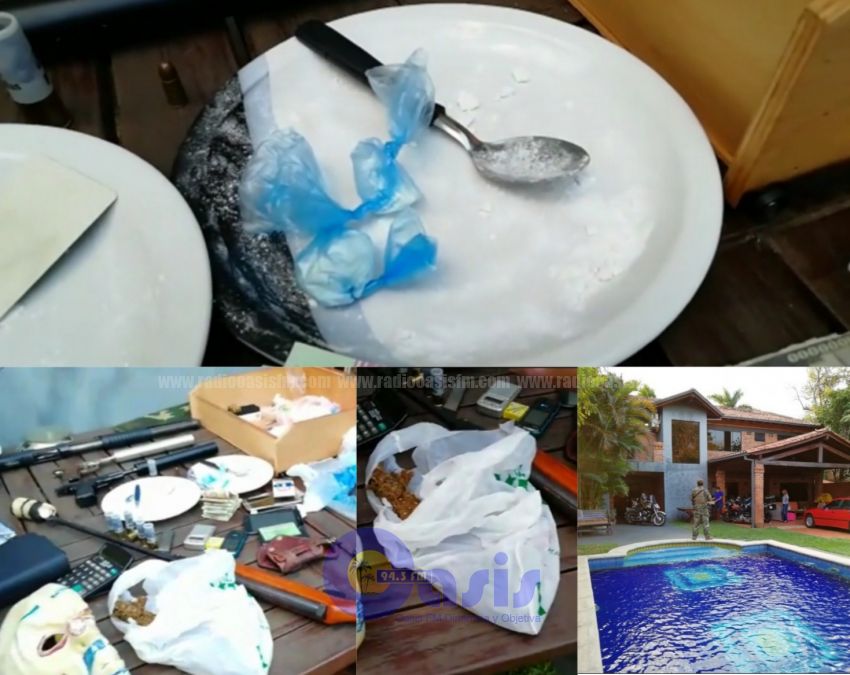 Cocaína , armas  y un detenido en procedimientos  en barrio Villa Aurelia de Asunción