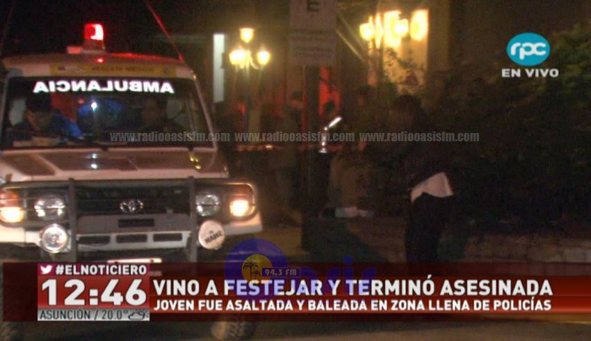 Motochorro asesina de un balazo a una estudiante de Odontología y le roba el celular