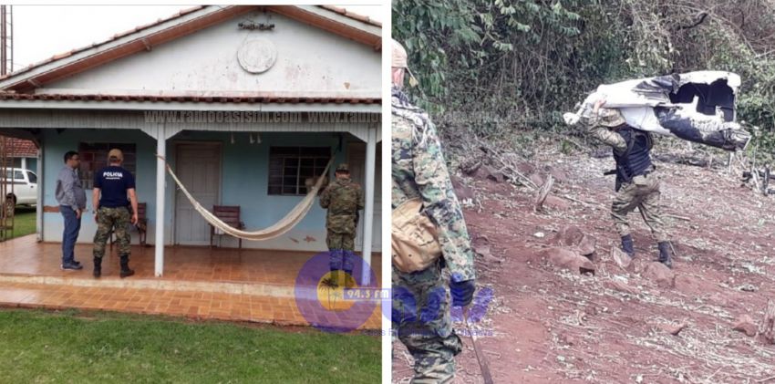 Encuentran cultivos de marihuana en estancia donde cayó avioneta en Cap Bado
