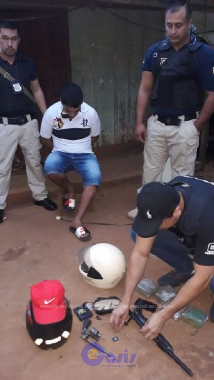 Detienen a un hombre que tenía armas y droga en CDE