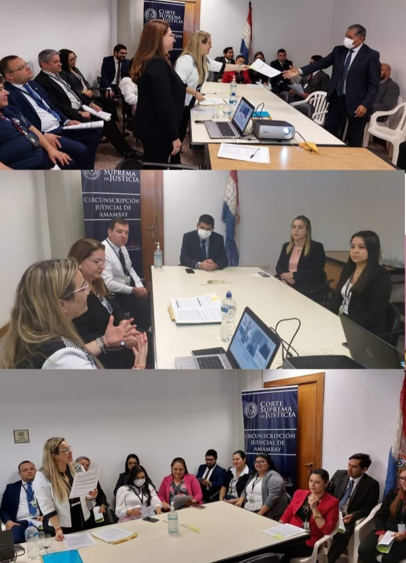 Evaluación de desempeño a funcionarios Judiciales en Amambay.