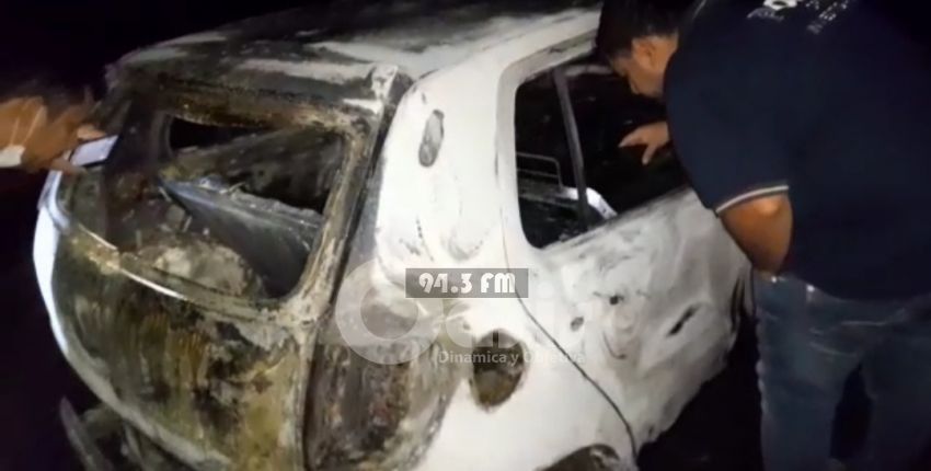 Encuentran en llamas un automóvil en Pedro Juan. 