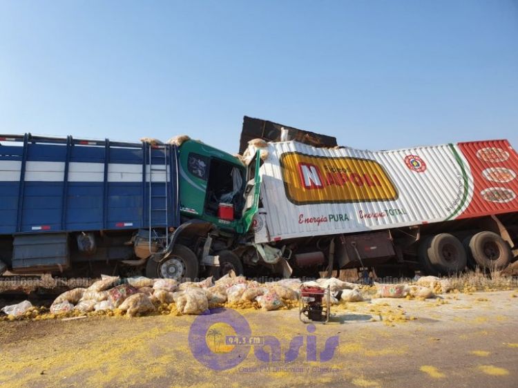 Choque frontal de camiones en Concepción deja un fallecido