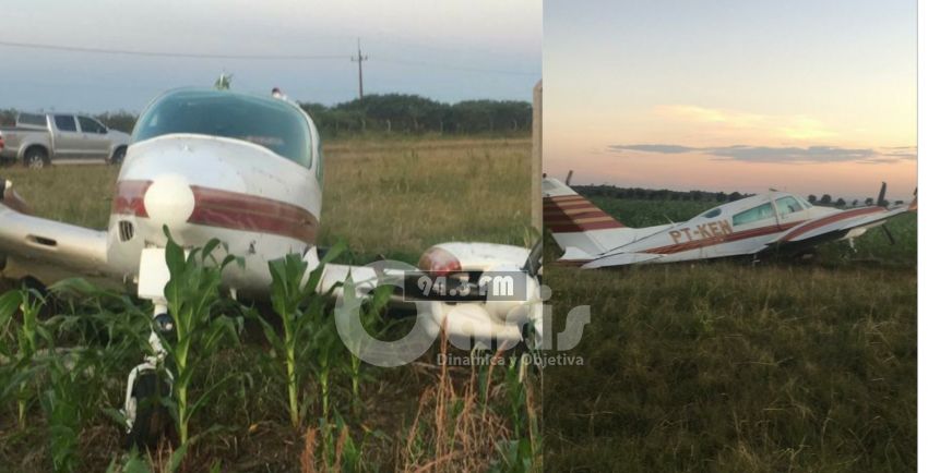 Avioneta con matrícula brasileña realizó aterrizaje forzoso en Zanja Pyta
