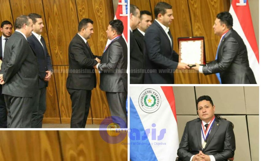 Pedrojuanino recibió la condecoración de la Orden Nacional al Mérito Comuneros