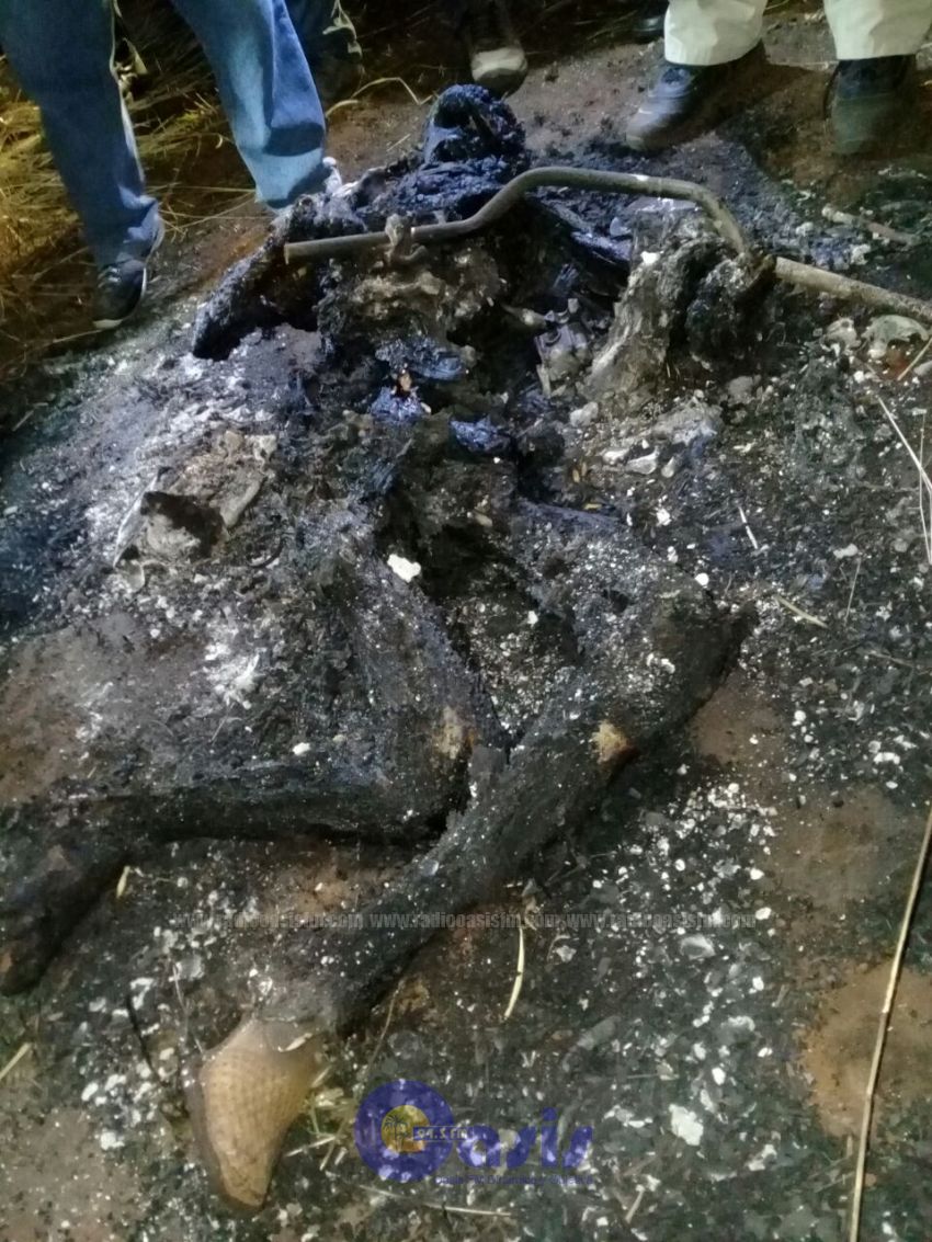 Macabro: Hallan cuerpo calcinado de un hombre en Pedro Juan