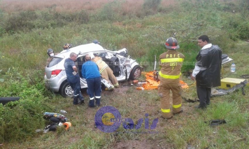 Cuatro muertos en choque frontal en 25 de Diciembre