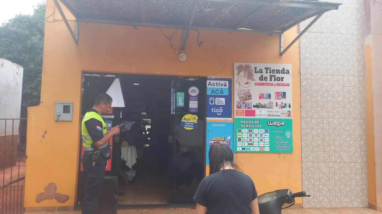 Asaltan tienda en pleno centro del barrio Obrero de Pedro Juan
