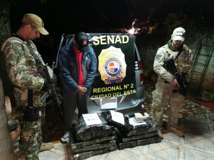 Traficante de marihuana y cocaína es capturado en Ciudad del Este