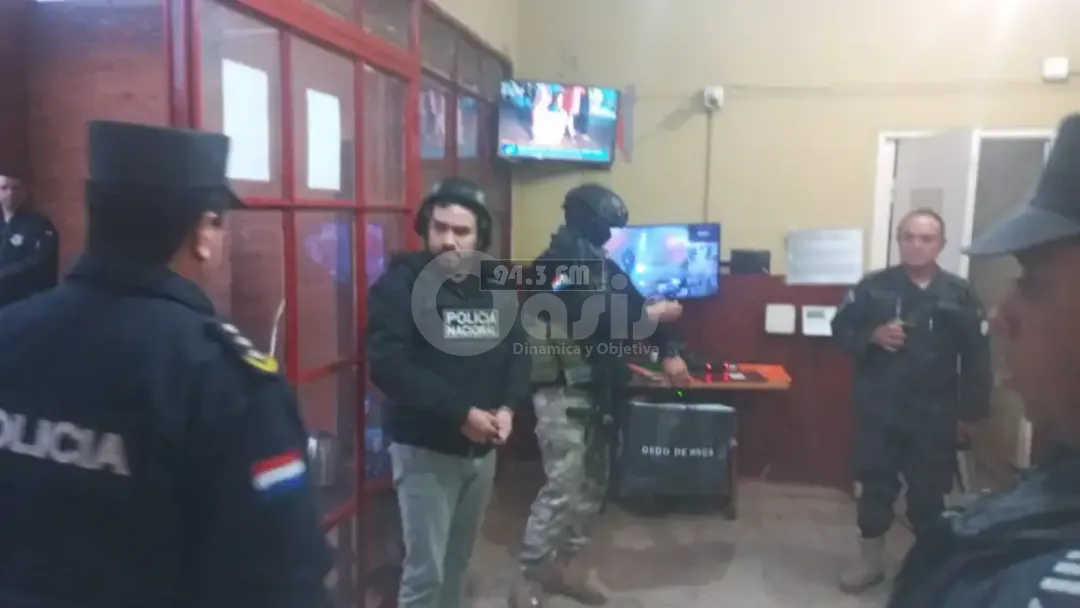 Hijo de Lalo Gomes fue enviado vía aérea a la cárcel de Itapúa