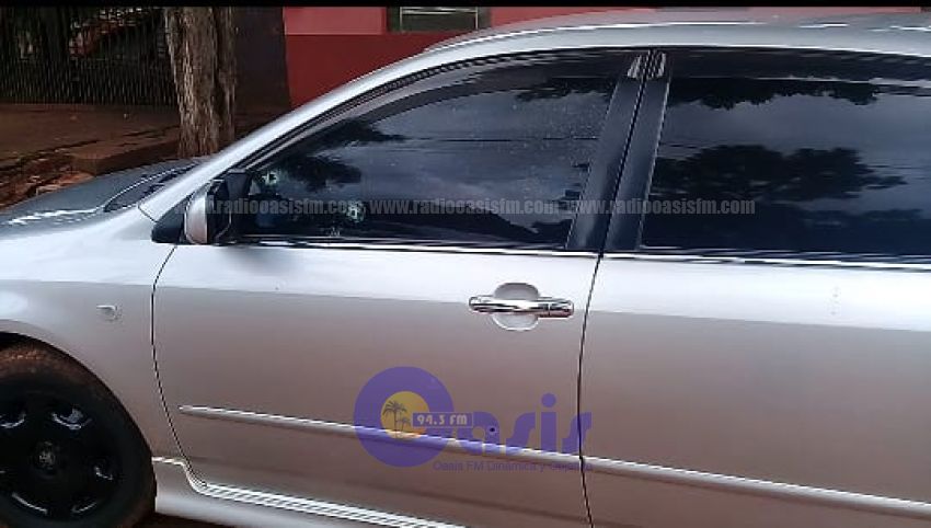 Disparan contra un vehículo estacionado en Pedro Juan