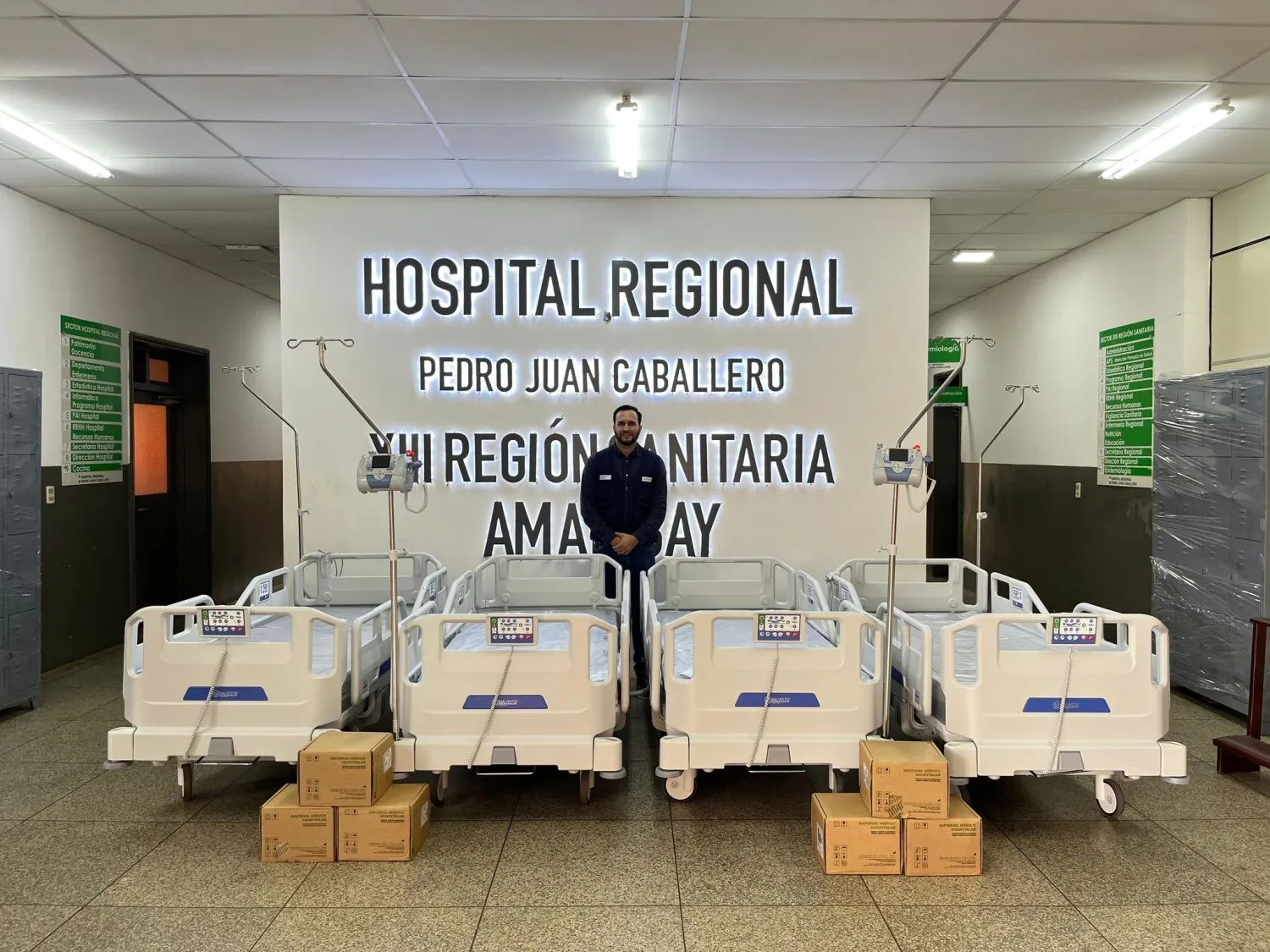 Hospital Regional de Pedro Juan moderniza su equipamiento con camas eléctricas y bombas de infusión