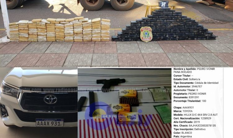 Policia Federal  arresta a narcotraficantes internacionales en Ponta PorÍ£
