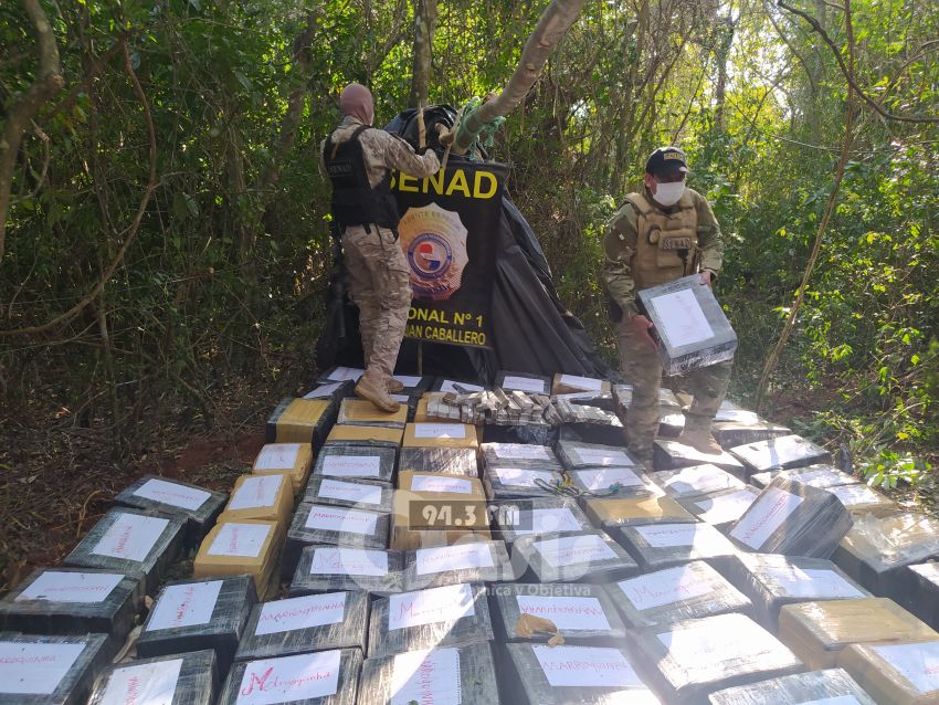 Incautan 2.850 kilos de marihuana tipo marroquí en Capitán Bado