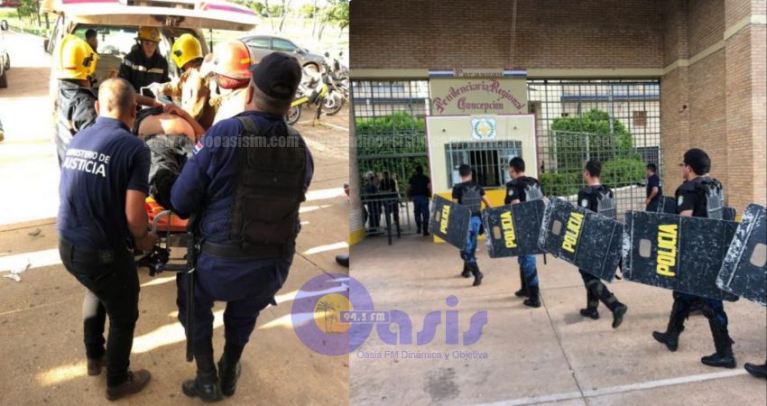Amotinamiento y guardia cárcel herido en el penal de Concepción