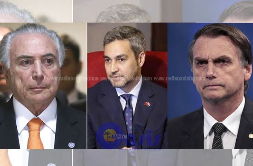 Abdo Benítez, Temer y Bolsonaro se reunirían antes de fin de año