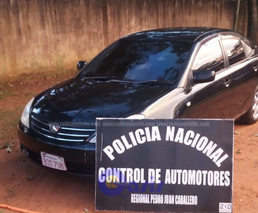 Automotores recupera vehículo robado en Pedro Juan