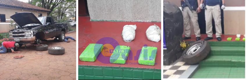 Luego de una persecución incautan 5 kilos de cocaína en Pedro Juan