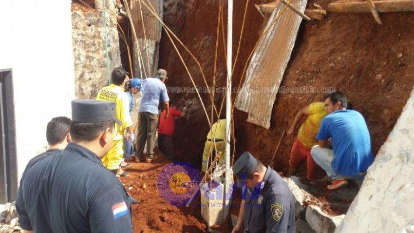 Obrero muere tras derrumbe de un muro en Ciudad del Este