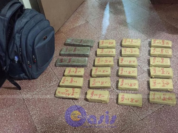 Dos menores brasileñas detenidas con 18 kilos de marihuana en Pedro Juan