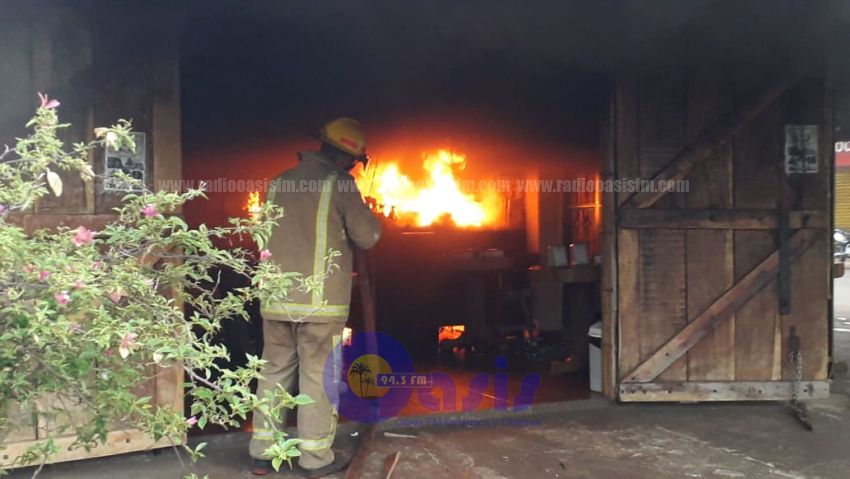 Incendio de una pastelería en Pedro Juan