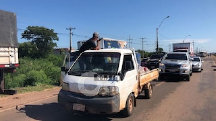 Nuevo bloqueo de la Ruta PY05 en Concepción