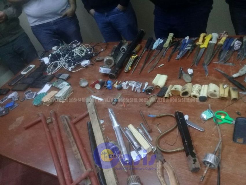 Incautan armas y dinero en unidad penitenciaria Esperanza